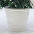 60CM Blue Snowy Tabletop Christmas Tree in Pot Fibre Optic Flashing Lights